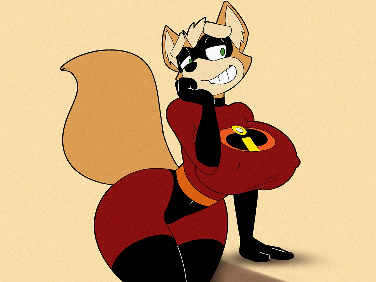 Elastigirl Cosplay Fox Mccloud Zero Suit Fox Moe Hentai Disney Hentai