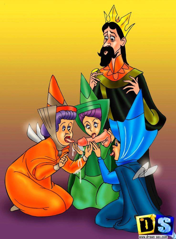 fauna the fairy,flora the fairy,king stefan,merryweather the fairy