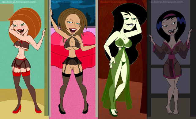 bonnie rockwaller,kimberly ann possible,shego,yori (kim possible)