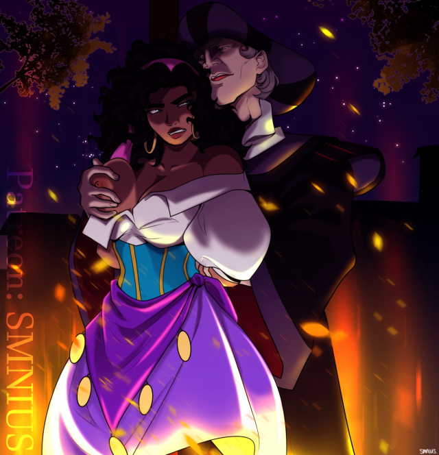 esmeralda,judge claude frollo