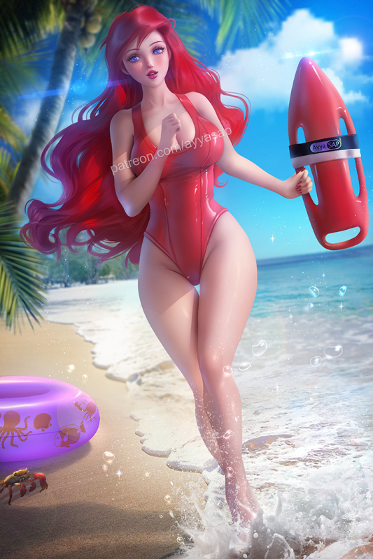 ariel,baywatch (cosplay)