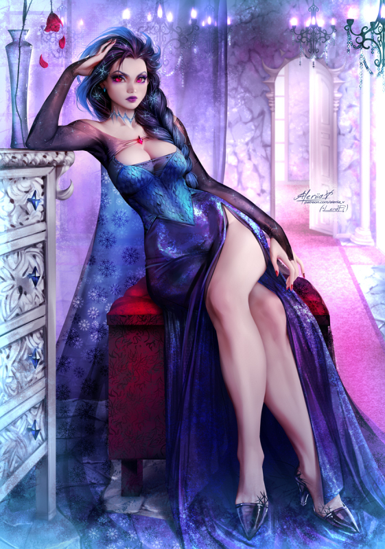 dark elsa (frozen),elsa (frozen)